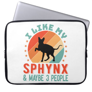 Canadian Hairless Sphynx Cat Owner Humor Laptop Fodral