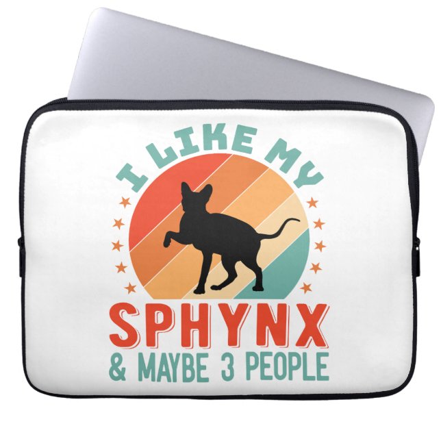 Canadian Hairless Sphynx Cat Owner Humor Laptop Fodral (Framsidan)