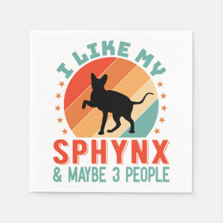 Canadian Hairless Sphynx Cat Owner Humor Pappersservett