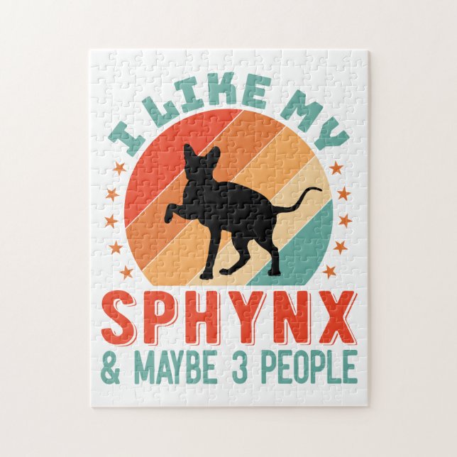 Canadian Hairless Sphynx Cat Owner Humor Pussel (Vertikal)