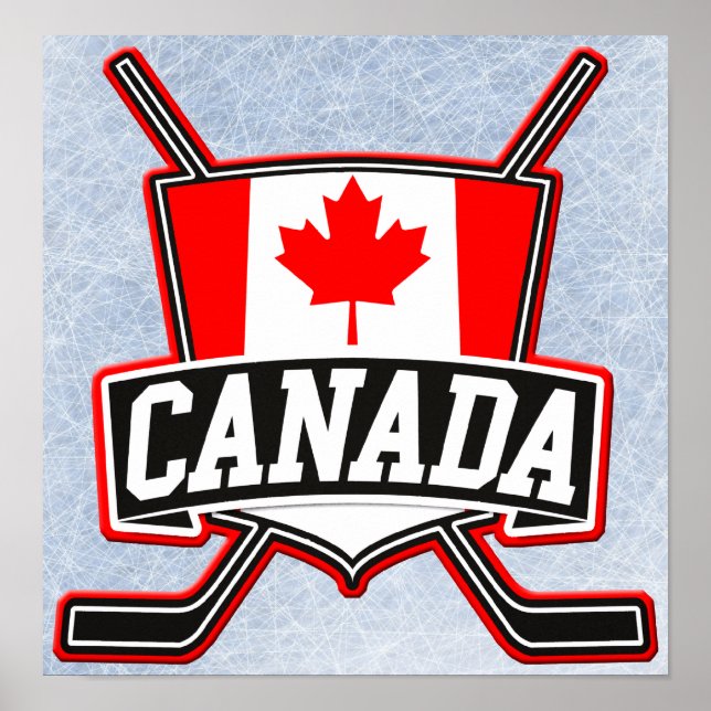 Canadian Hockey Logotyp Poster (Framsidan)