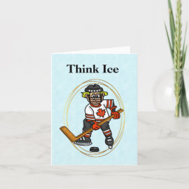 Canadian Hockey Player Canada Day Card Kort