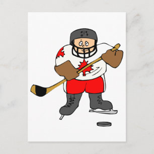 Canadian Hockey Player Vykort