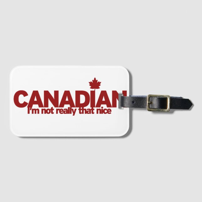 Canadian Humor Bagagebricka (Framsida horisontal)