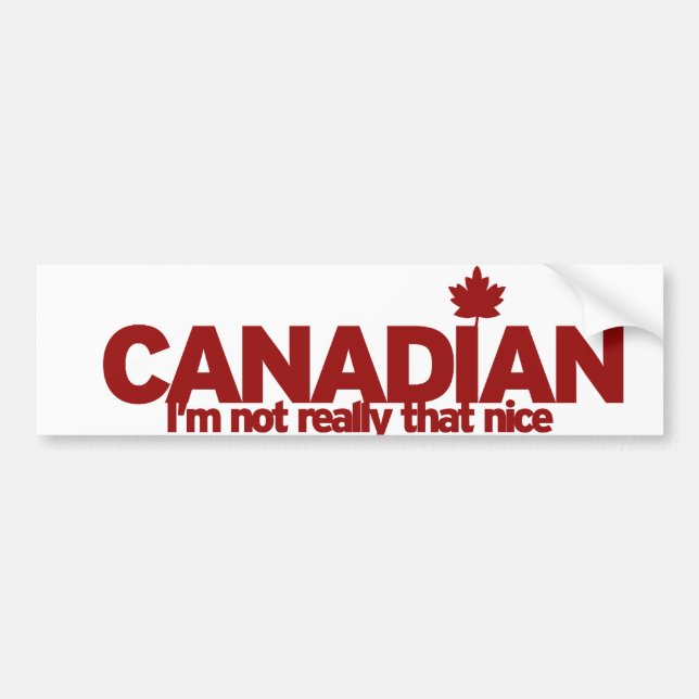 Canadian Humor Bildekal (Framsidan)