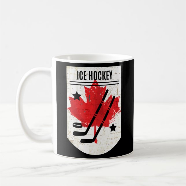 Canadian Ice Hockey For Canada Day Kaffemugg (Vänster)