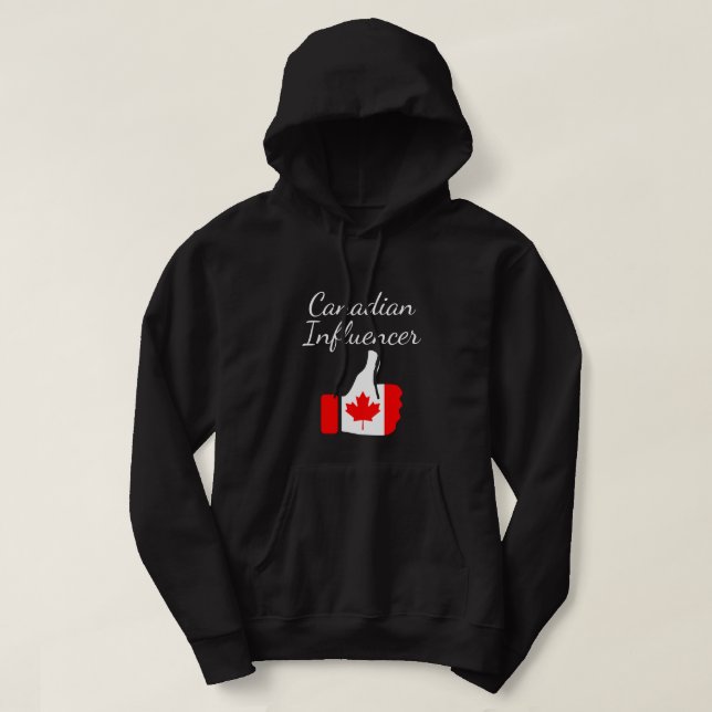 Canadian Influencer thumbs up Lighthouroute Hoodie (Design framsida)