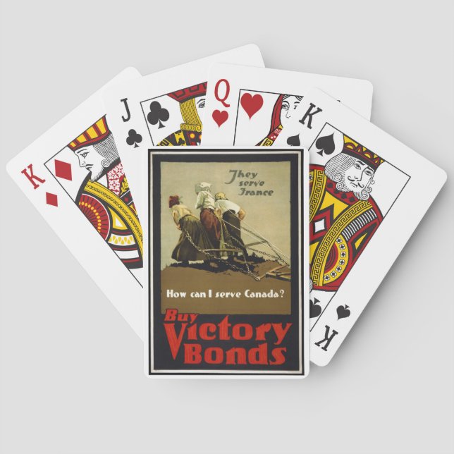 Canadian Krig Bonds Casinokort (Baksidan)