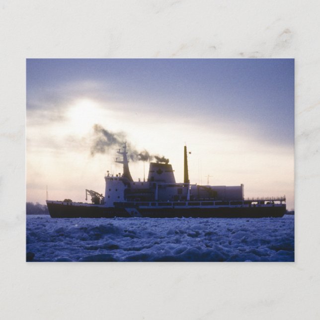 Canadian Kusten Guard på St Clair River Vykort (Framsida)