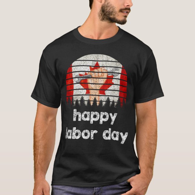 Canadian Labour Day Grunge Tee (Framsida)