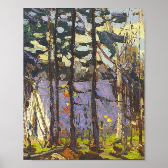 Canadian Landscape - Artists Camp by Tom Thomson Poster (Framsidan)
