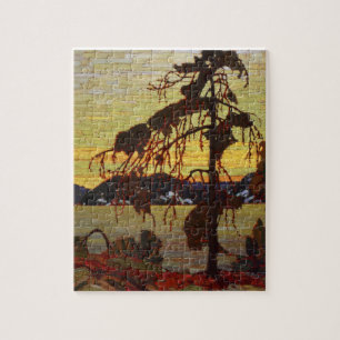 Canadian Ligcape Art Jack Gräs av Tom Thomson Pussel