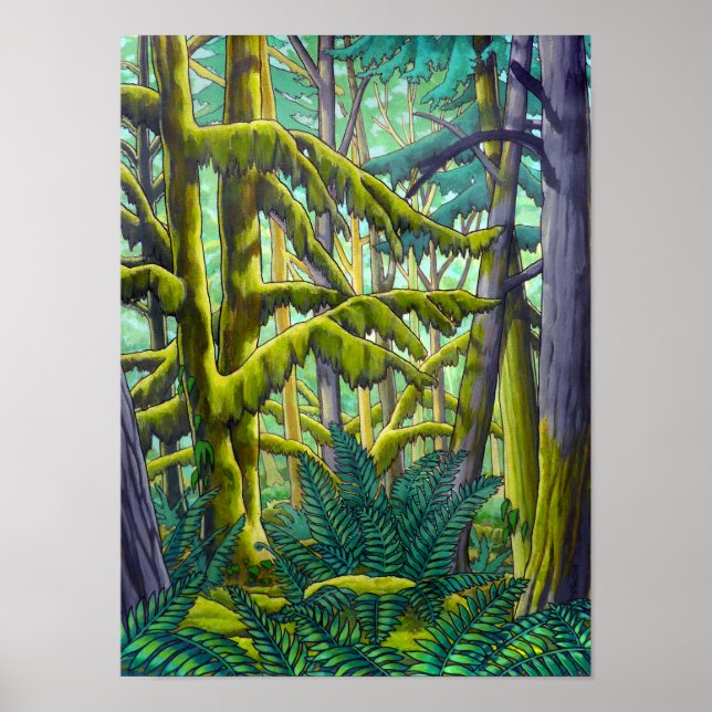 Canadian Ligcape Painting Poster av Kim Hunter (Framsidan)