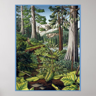 Canadian Ligcape Painting Poster av Kim Hunter
