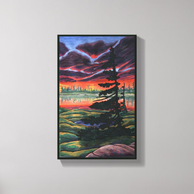 Canadian Ligcape Painting Sunset Canvas Small (Framsida)