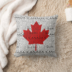 Canadian Löv w/ City & Stater Background Kudde