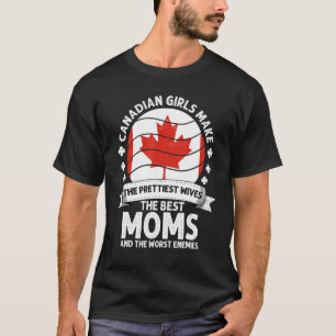 Canadian Mamma Canada Mors dag Mamma Canadian Amer T Shirt