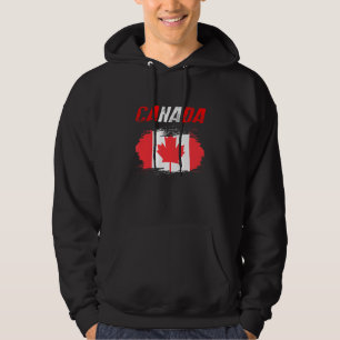 Canadian Maple Flagga Canada Day Firande Hoodie