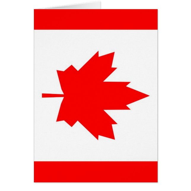 Canadian Maple Hälsningskort (Framsidan)