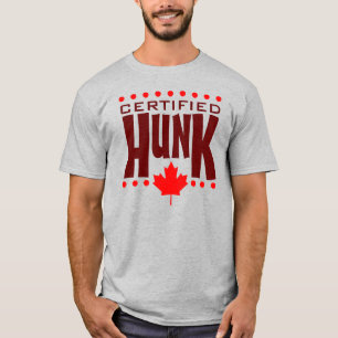 Canadian Maple Löv Auktoriserad HUNK Tee Shirt