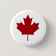 Canadian Maple löv Button