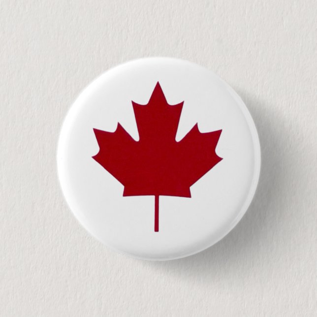 Canadian Maple löv Button Knapp (Framsida)