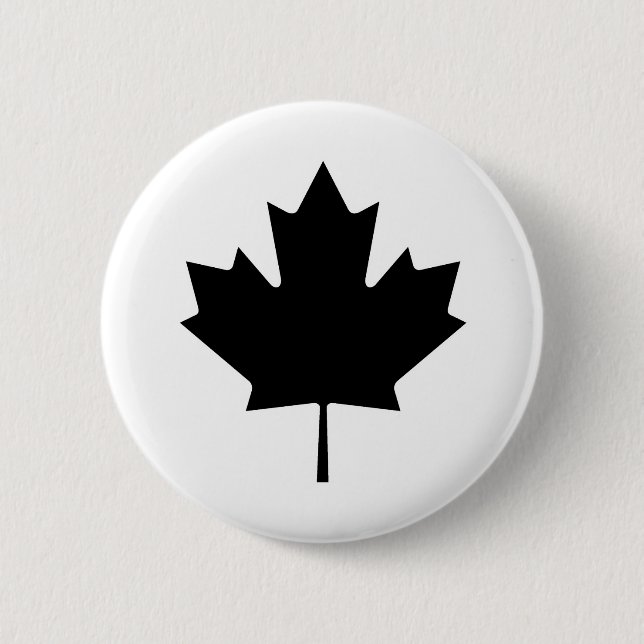 Canadian Maple Löv Canada National Symbol Knapp (Framsida)