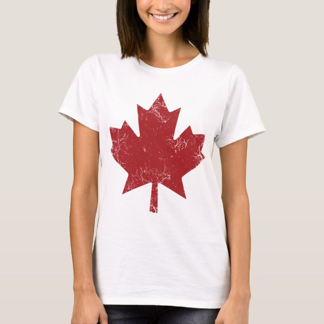 Canadian Maple Löv (Distress) Tröja (Framsida)