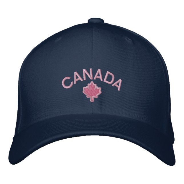 Canadian Maple Löv Embroidery Canada Broderad Keps (Framsida)