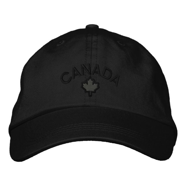 Canadian Maple Löv Embroidery Canada Broderad Keps (Framsida)
