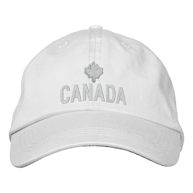 Canadian Maple Löv Embroidery Canada Broderad Keps (Framsida)