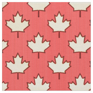 Canadian Maple Löv Fabric Tyg