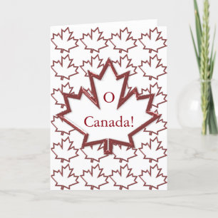 Canadian Maple Löv Greeting Card Kort