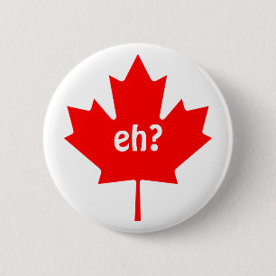 Canadian Maple Löv med Eh Symbol Button Knapp