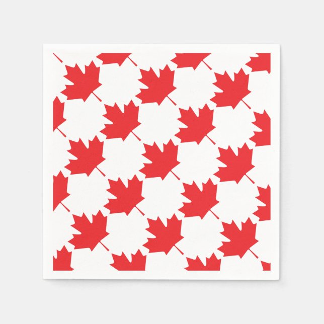 Canadian Maple Löv Pappersservett (Framsidan)