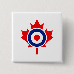 Canadian Maple Löv Roundel Graphic Knapp