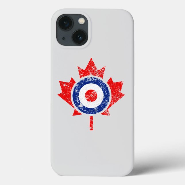 Canadian Maple Löv Roundel Grunge Mod stil (Baksida)