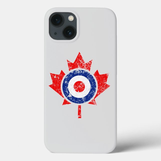 Canadian Maple Löv Roundel Grunge Mod stil (Baksida)