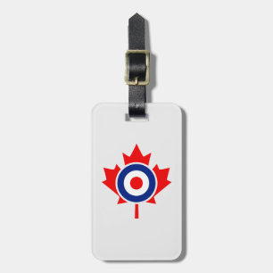 Canadian Maple Löv Roundel Mod Badge Bagagebricka