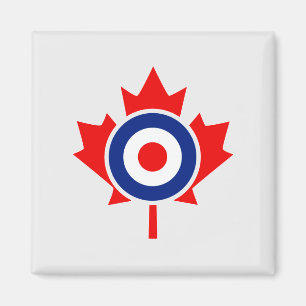 Canadian Maple Löv Roundel Mod Badge Magnet