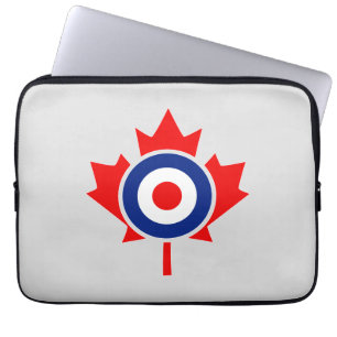 Canadian Maple Löv Roundel Mod BLUE Laptop Sleeve