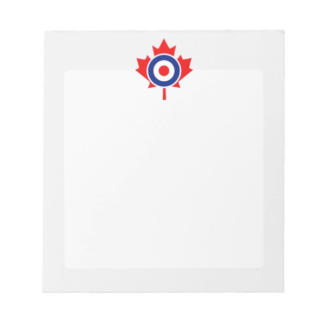 Canadian Maple Löv Roundel Mod CANADA Anteckningsblock (Framsida)