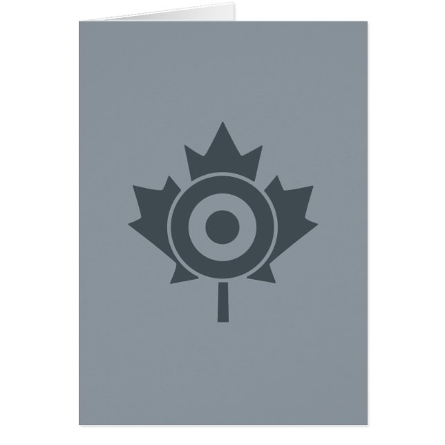 Canadian Maple Löv Roundel Mod CANADA Hälsningskort (Framsidan)