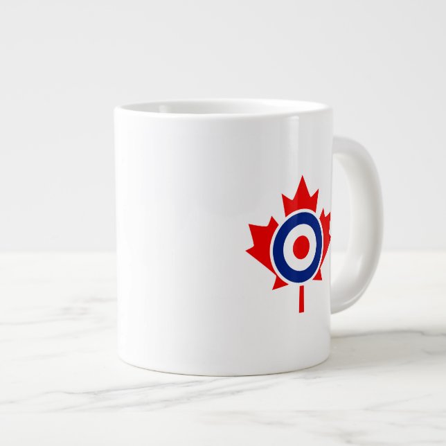 Canadian Maple Löv Roundel Mod CANADA Jumbo Mugg (Framsida höger)