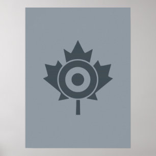 Canadian Maple Löv Roundel Mod CANADA Poster
