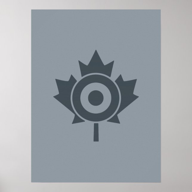 Canadian Maple Löv Roundel Mod CANADA Poster (Framsidan)