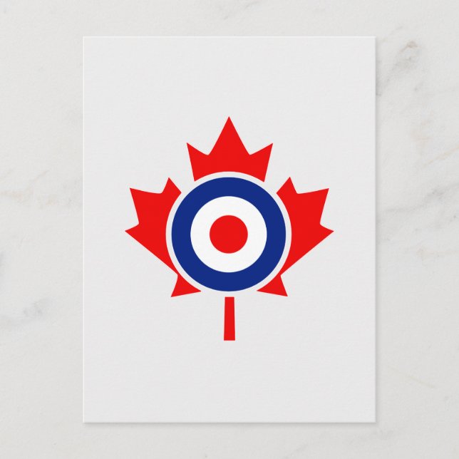 Canadian Maple Löv Roundel Mod CANADA Vykort (Framsida)