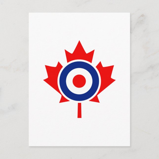 Canadian Maple Löv Roundel Mod CANADA Vykort (Framsida)