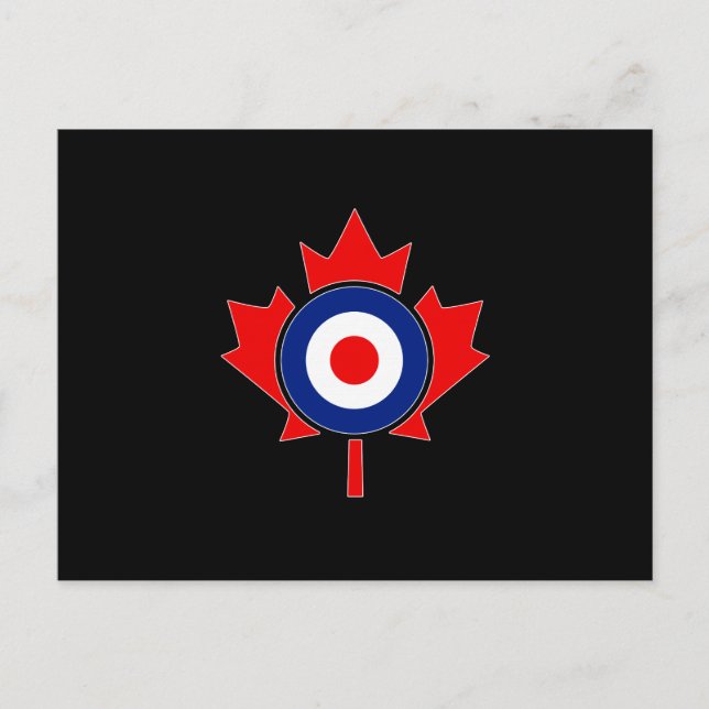 Canadian Maple Löv Roundel Mod CANADA Vykort (Framsida)