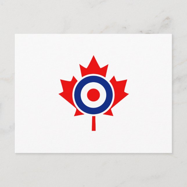 Canadian Maple Löv Roundel Mod CANADA Vykort (Framsida)